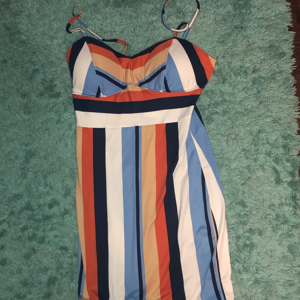 spaghetti strapped dress
